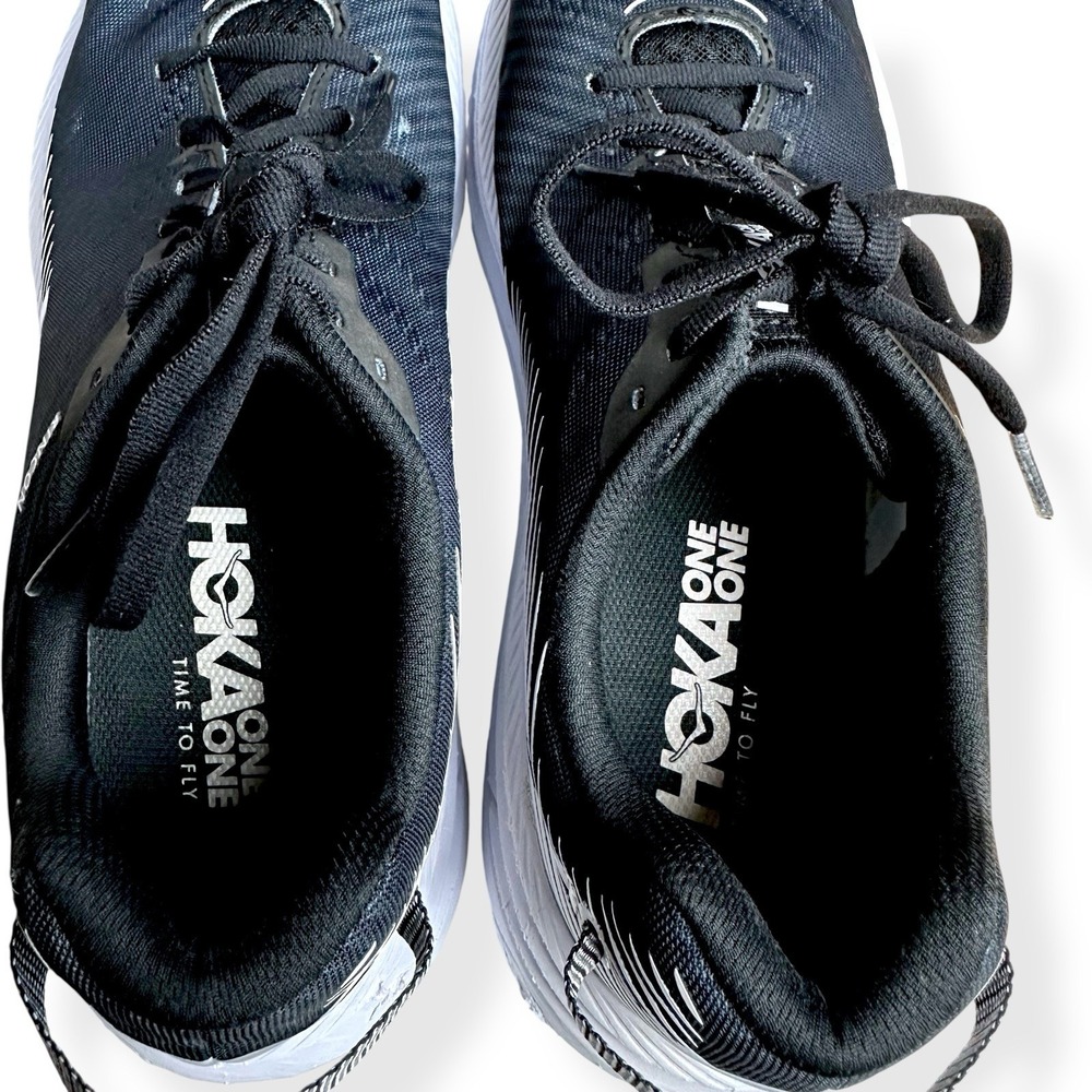Hoka One One W Rincon 2 Women's Running Shoes Black/White (1110515) Size 11 - Picture 8 of 15